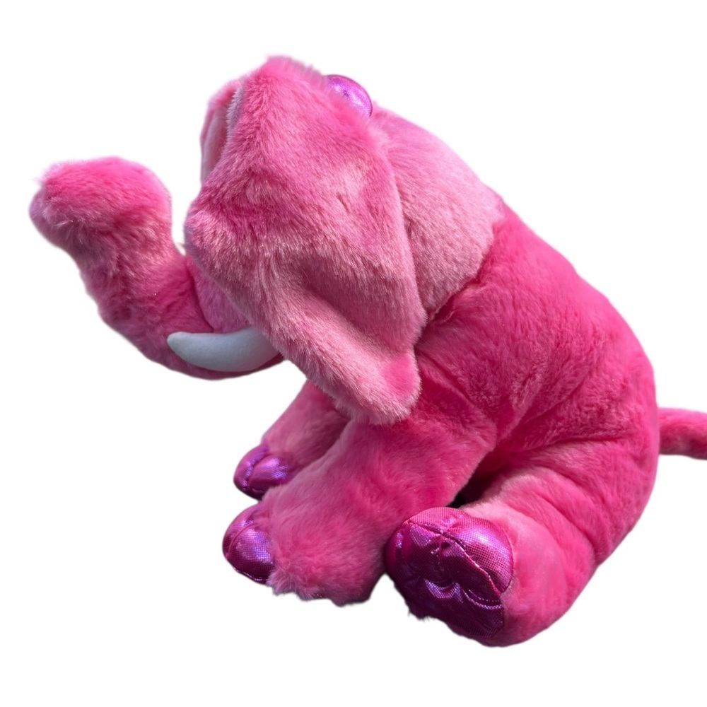 Aurora World Girlz Nation Pink Elephant Bow Plush, 9" like new - Picture 3 of 7